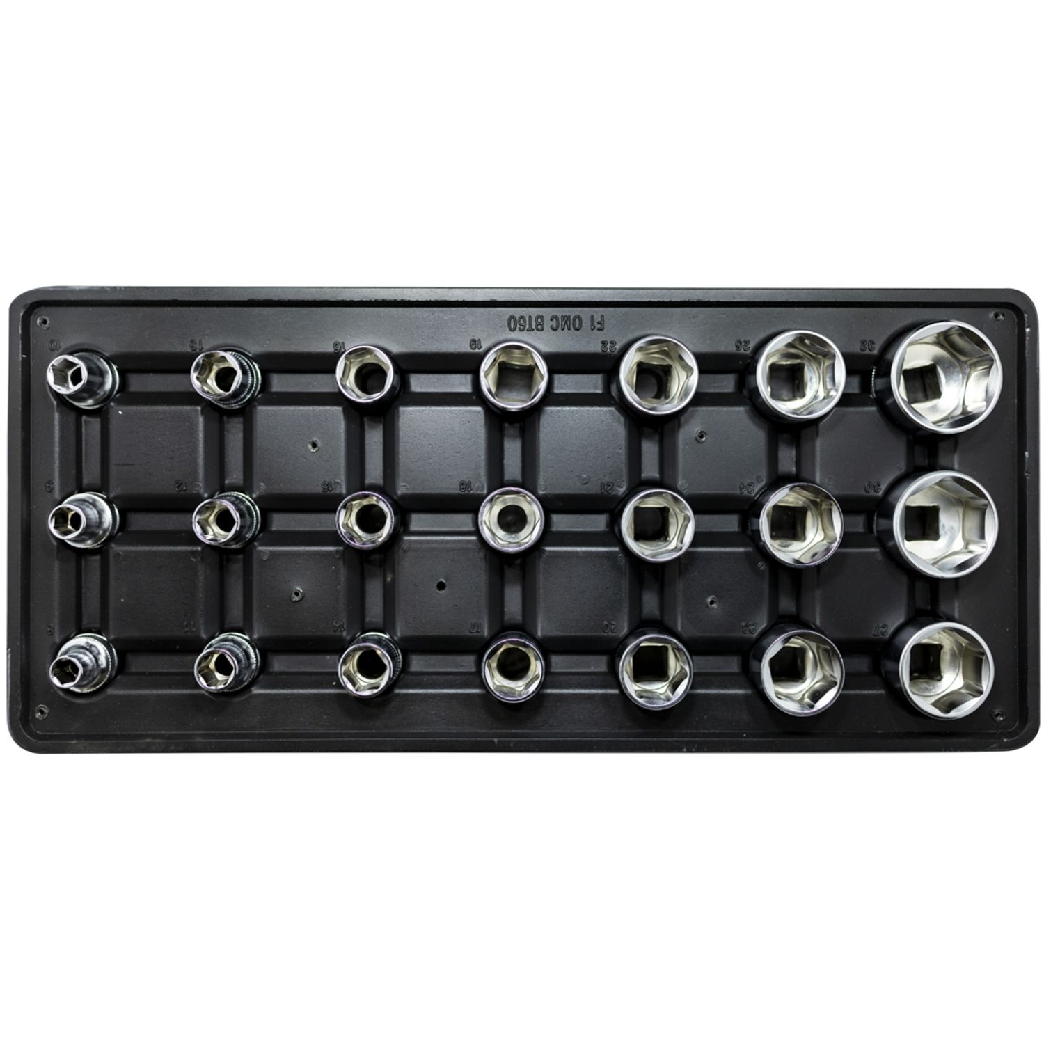 FIXMAN Tray 21 Piece 1/2' Drive Sockets